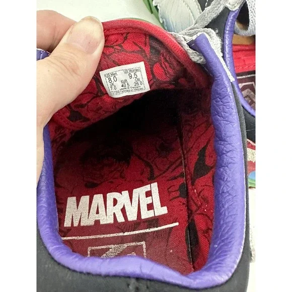 Vans X Marvel Avengers Old Skool Mens 8 Women 9.5 Shoes Captain America Sneakers - Picture 6 of 7